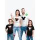 Футболка Family Look с принтом "Микки Маус" для всей семьи в одном стиле