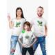 Футболки Фэмили Лук для мамы, папы, сына с принтом Крокодилы / Family look для всей семьи