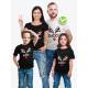 Футболки Фэмили Лук для мамы, дочки, папы, сына Носики & Рога / Family Look для всей семьи