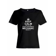 Прикольная футболка с принтом Keep calm and let heave equipment | Оригинальная и стильная футболка