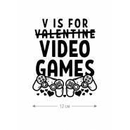 Наклейки на авто с принтом V is for video| Стикеры для любых твердых поверхностей, для машин, стекол