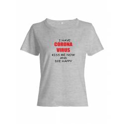 Прикольная футболка с принтом I have a corona | Смешная и оригинальная футболка