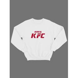 Бойцовская толстовка без капюшона с принтом "Боец KFC"