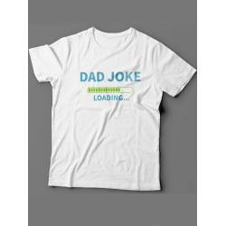 Прикольная футболка для папы с надписью «Dad joke»/Модная самому лучшему папе с рисунком.