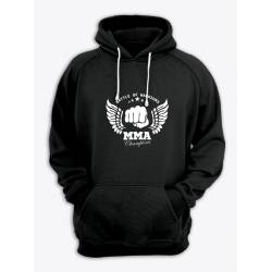 Худи с принтом боец фанат MMA толстовка с капюшоном хб