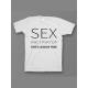Мужская футболка с прикольным принтом "Sex instructor".
