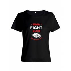 Футболка для девушки с принтом MMA club | Женская футболка для спорта и не только