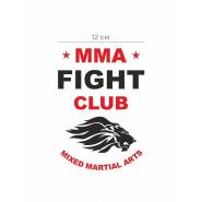 Наклейка на авто с изображением MMA club | Стикер для машины | самоклейка