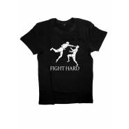 Мужская футболка с прикольным принтом "Fight hard (2)"