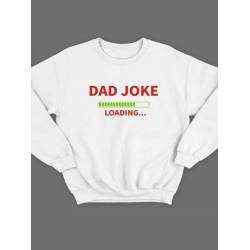 Модный свитшот - толстовка без капюшона с принтом "Dad joke loading"