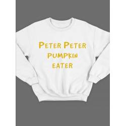 Мужской свитшот с принтом «Peter» / Модная толстовка без капюшона с прикольной надписью.