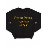 Модный свитшот - толстовка без капюшона с принтом "Peter Peter pumpkin eater"