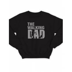 Модный свитшот - толстовка без капюшона с принтом "Walking dad"