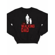 Модный свитшот - толстовка без капюшона с принтом "The walking dad(1)"