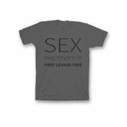 Мужская футболка с прикольным принтом "Sex instructor"