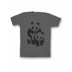 Мужская футболка с прикольным принтом "Panda on panda"