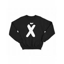 Модный свитшот - толстовка без капюшона с принтом "XUI"
