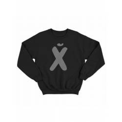 Модный свитшот - толстовка без капюшона с принтом "XUI"