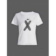 Женская футболка с прикольным принтом "XUI"