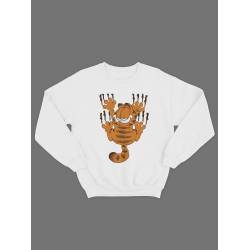Модный свитшот - толстовка без капюшона с принтом "Garfield"