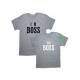 Футболки для двоих со смешными надписями I'm a boss& Yes boss/Парные для влюбленных