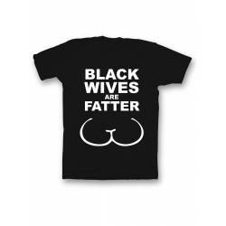 Мужская футболка с прикольным принтом "Black wives are"