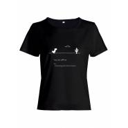 Качественная хлопковая футболка для женщин You are offline / Прикольные надписи на футболках