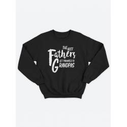 Прикольный, смешной мужской свитшот с надписью "Grandpa noun like a dad only cooler"