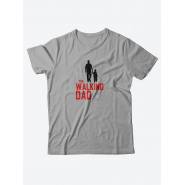 Стильная мужская футболка с надписью The walking dad / Подарок мужчине оригинальные футболки