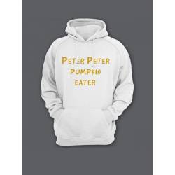 Прикольная мужская толстовка с капюшоном - худи с принтом "Peter Peter pumpkin eater"