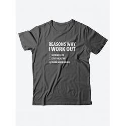 Качественная хлопковая футболка для женщин Reasons why i work / Прикольные надписи на футболках