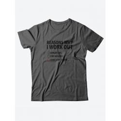 Качественная хлопковая футболка для женщин Reasons why i work / Прикольные надписи на футболках