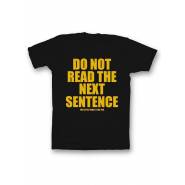 Мужская футболка с прикольным принтом "Do not read the next sentence"
