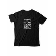 Футболка для мужчины с оригинальной надписью "Nation sarcasm society"/Прикольная