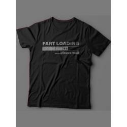Мужская футболка с прикольным принтом "Fart loading"