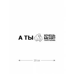 Наклейка белого (или черного) цвета для авто | Большая, смешная и прикольная наклейка на машину