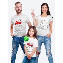 Одежда Family Look, футболка с принтом "Мишки" в одном стиле для всей семьи с ребенком