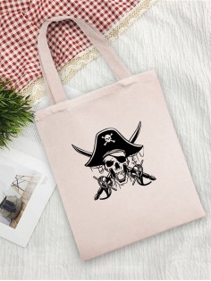 Сумка шоппер с черепом сумка хозяйственная shopper тканевая сумка экосумка