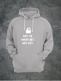 Прикольная мужская толстовка с капюшоном - худи с принтом "Brazzers организация кастингов"