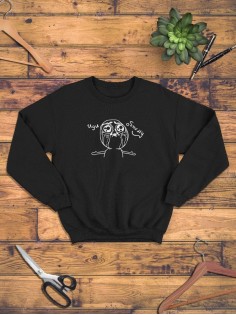 Свитшот мужской оверсайз с принтом кофта