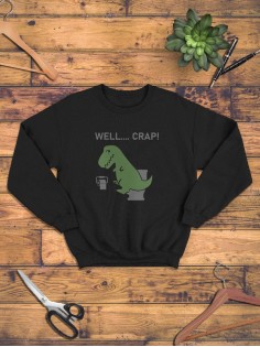 Модный свитшот - толстовка без капюшона с принтом "Хочу вина"