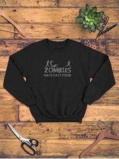 Модный свитшот - толстовка без капюшона с принтом "Хочу вина"