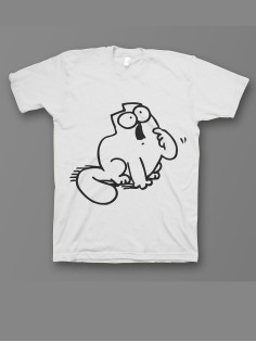 Мужская футболка с прикольным принтом "SimonsCat"