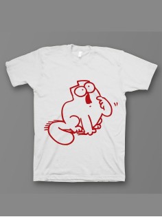 Мужская футболка с прикольным принтом "SimonsCat"