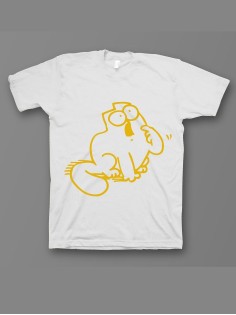 Мужская футболка с прикольным принтом "SimonsCat"