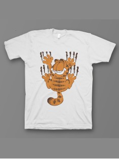 Мужская футболка с прикольным принтом "Garfield"