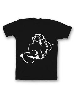 Мужская футболка с прикольным принтом "SimonsCat"