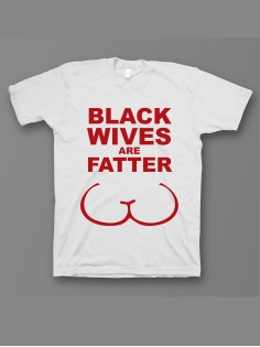 Мужская футболка с прикольным принтом "Black wives are"