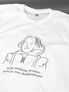 Футболка мужская женская белая с принтом