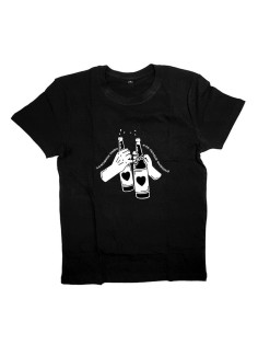 Футболка с прикольной надписью «Холодное пиво»/Оригинальная, модная мужская с принтом.